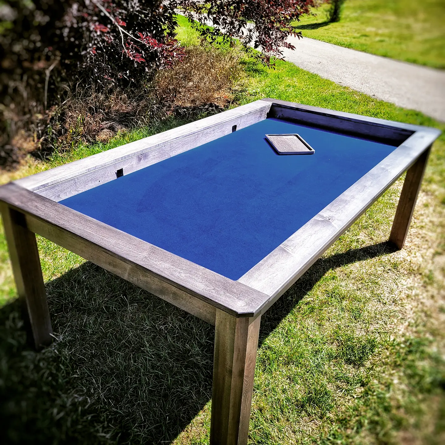 Custom grey board game table Calgary